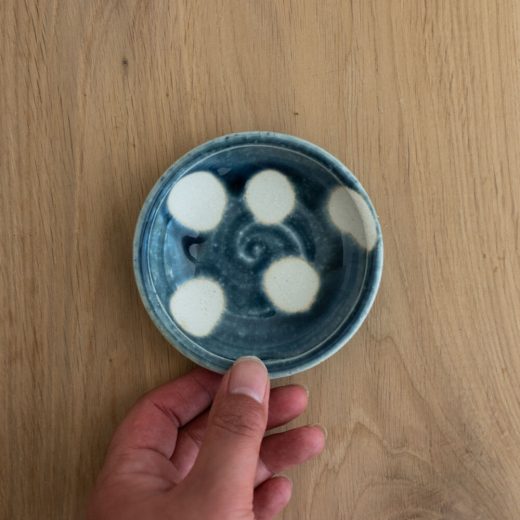 【WEB限定】薬味小皿 青水玉 -器市-