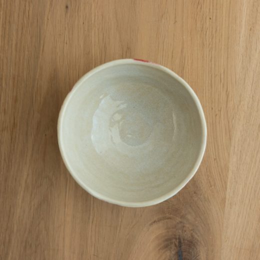 【WEB限定】 琉球ぼかしドット茶碗 M 赤 -器市-