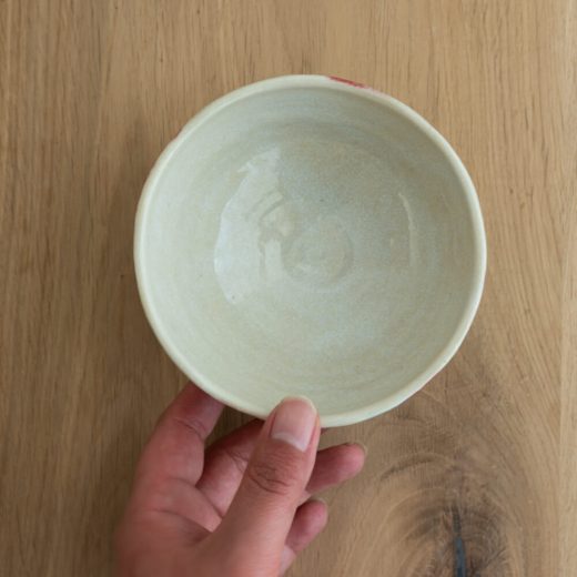 【WEB限定】 琉球ぼかしドット茶碗 M 赤 -器市-