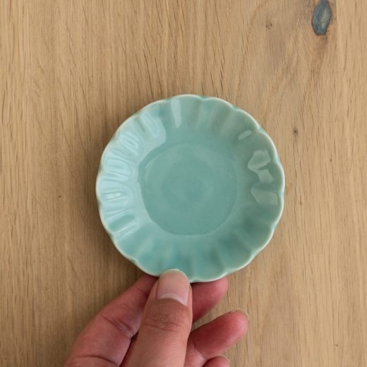 【WEB限定】花型豆皿 クリアカラー -器市-