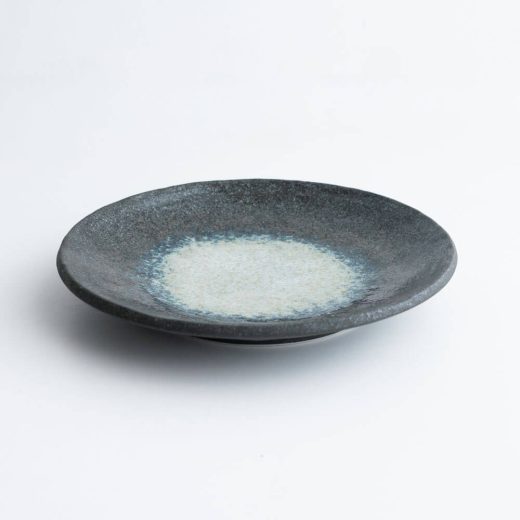 【WEB限定】悠々黒鉄 手捻り8寸皿 -器市-