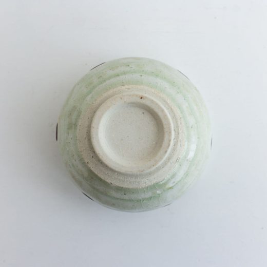 丸片口3.5寸すり鉢 (ヒワ水玉)