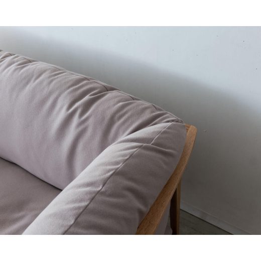 ［現品SALE］2.5Pソファ LC313 LF（RO-ON-AF890）レッドオーク材 オイル仕上げ / 張地ランク2（ナガノインテリア）