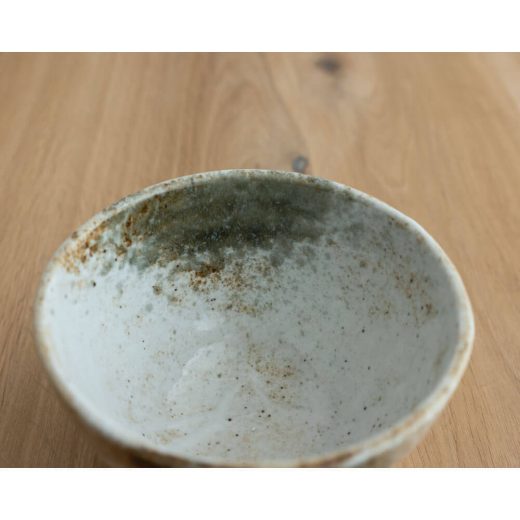 雪志野 手捻り姫丼 -器市-