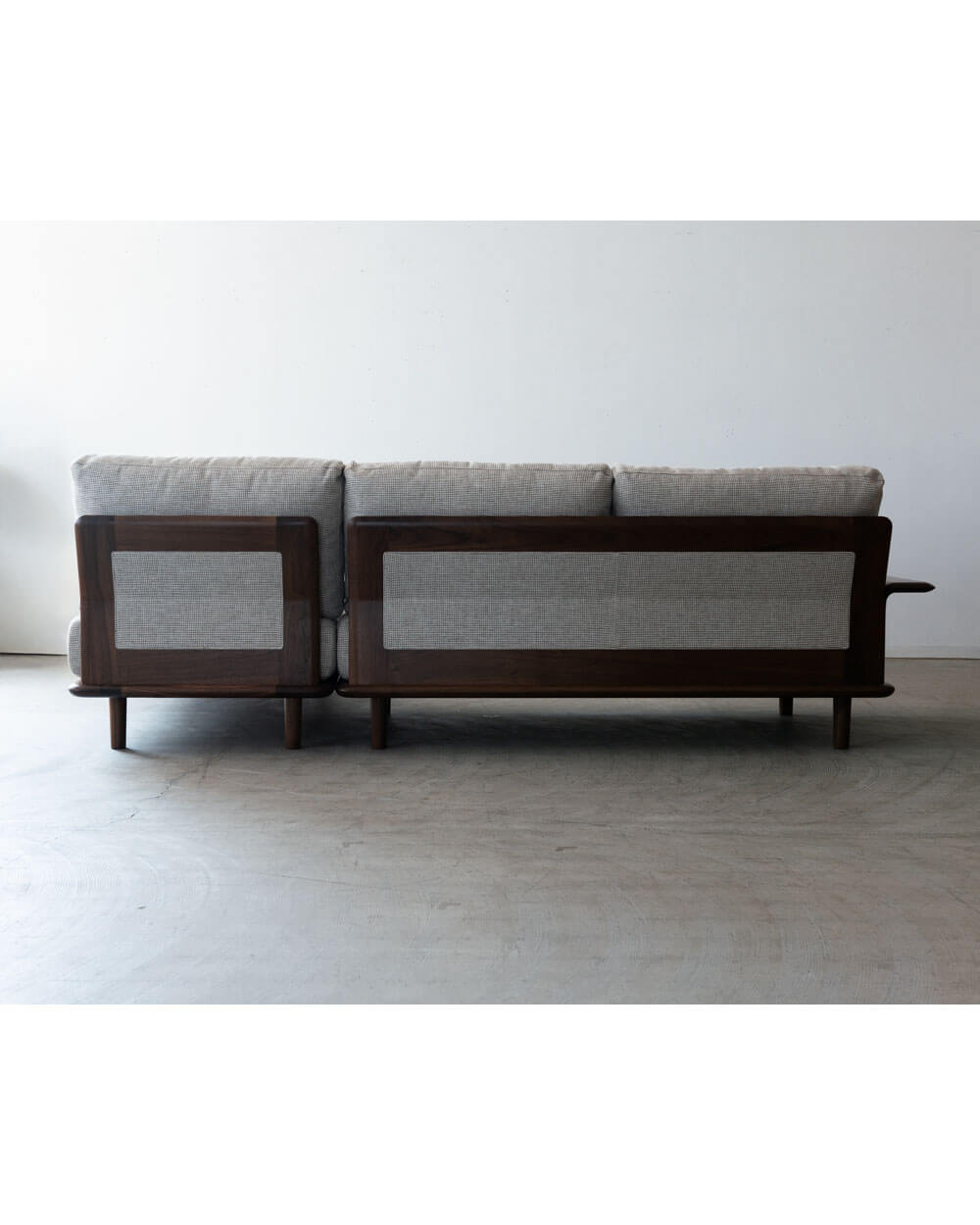 ［シラカワ家具アウトレット］TRESRAPT (トレスラプト)  2Pソファ＋シェーズロング ウォールナット SL-BW5622TG シャームPU SL-BW5620R TG SL-BW5622TG