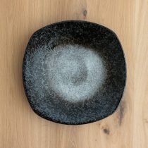 アウトレット食器（器市）の明世波しぶき 輪二重 角9.5皿