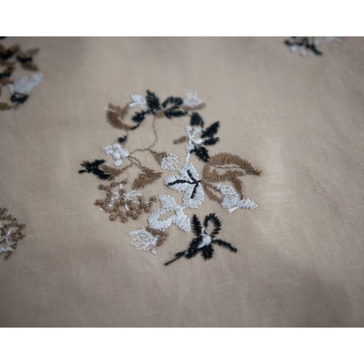 野小花 刺繍ハンカチ (BE)
