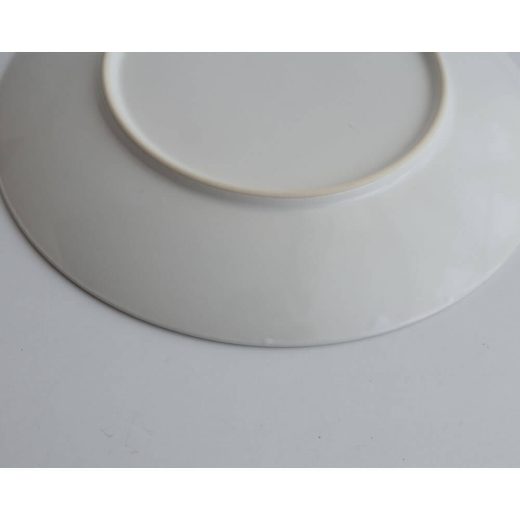 【WEB限定】白マット24.5cmメタ皿 -器市-