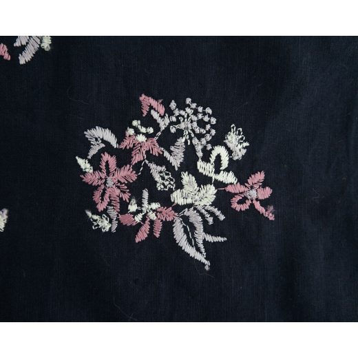 野小花 刺繍ハンカチ (NV)