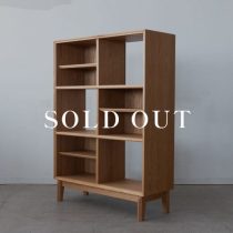 アウトレット家具の［現品SALE］デルタ オープンシェルフ 86 Hi オーク-ライト 売り切れ