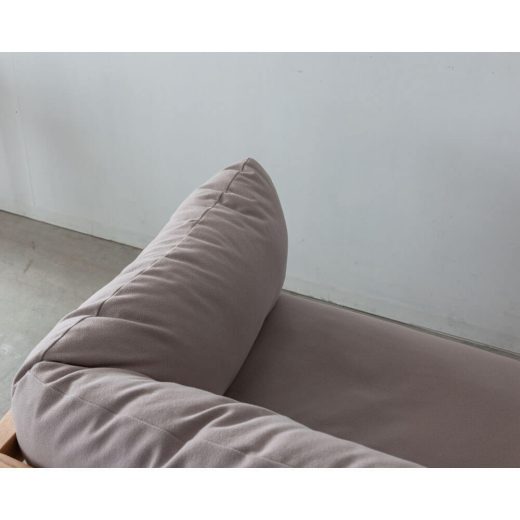 ［現品SALE］2.5Pソファ LC313 LF（RO-ON-AF890）レッドオーク材 オイル仕上げ / 張地ランク2（ナガノインテリア）
