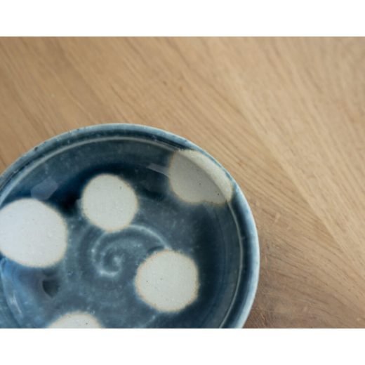 【WEB限定】薬味小皿 青水玉 -器市-