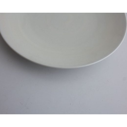 【WEB限定】白マット24.5cmメタ皿 -器市-