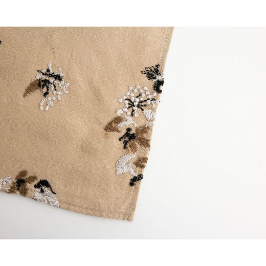 野小花 刺繍ハンカチ (BE)