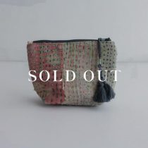 コットンラリー マチ付ポーチ 【B】売り切れ