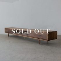 アウトレット家具の［現品SALE］スイート 200TVボード Low タモ材- ダーク 売り切れ
