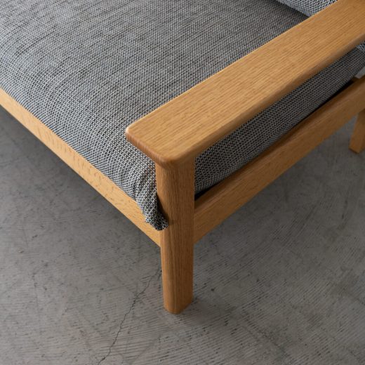 ［リユース品］飛騨産業 chigusa 3Pソファ WK11SOR レッドオーク/OU 張地 / Cランク ソーホー92