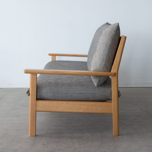 ［リユース品］飛騨産業 chigusa 3Pソファ WK11SOR レッドオーク/OU 張地 / Cランク ソーホー92