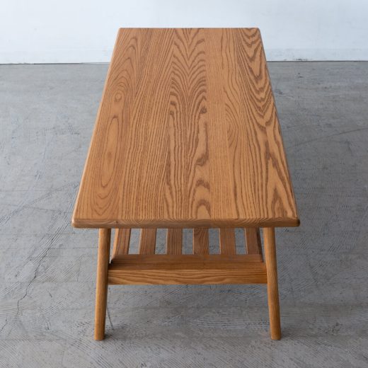 ［現品SALE］ファルコ ソファセット（ソファ＋オットマン＋コーヒーテーブル） アッシュ無垢材（NA色）ウレタン塗装 張地：帆布グレー
