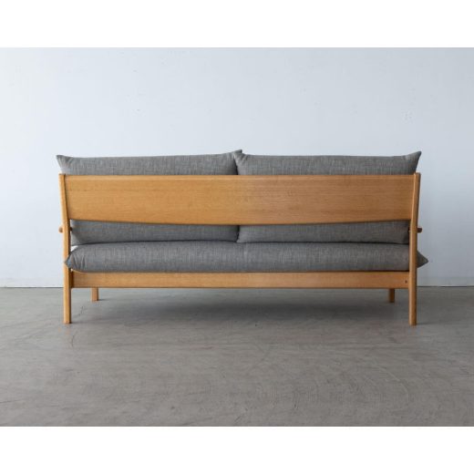 ［リユース品］飛騨産業 chigusa 3Pソファ WK11SOR レッドオーク/OU 張地 / Cランク ソーホー92