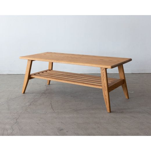［現品SALE］ファルコ ソファセット（ソファ＋オットマン＋コーヒーテーブル） アッシュ無垢材（NA色）ウレタン塗装 張地：帆布グレー