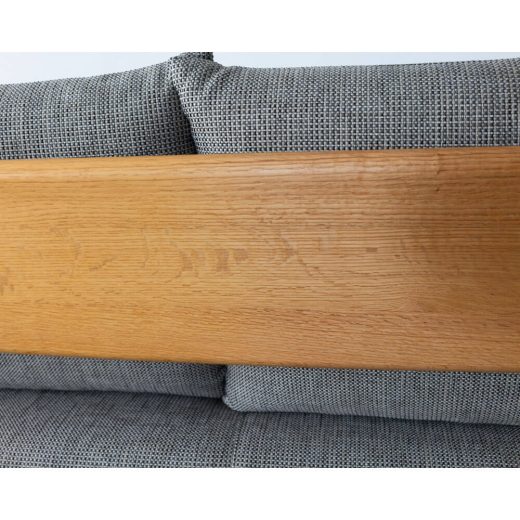 ［リユース品］飛騨産業 chigusa 3Pソファ WK11SOR レッドオーク/OU 張地 / Cランク ソーホー92