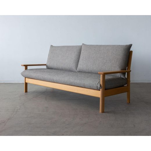 ［リユース品］飛騨産業 chigusa 3Pソファ WK11SOR レッドオーク/OU 張地 / Cランク ソーホー92