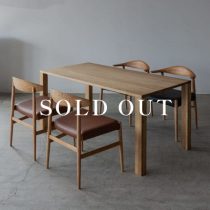 アウトレット家具のダイニング5点セット オーク材 売り切れ