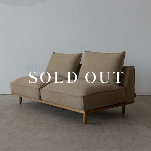 アウトレット家具のJessica sofa 2seater ADR-SF008（BE）オーク - オイル売り切れ