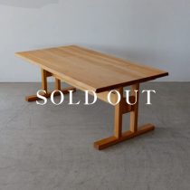 ［リユース品］木格子テーブル クルミ材 - オイル仕上げ 売り切れ