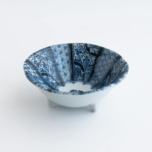 【WEB限定】紺青花 三ツ足38鉢 -器市-