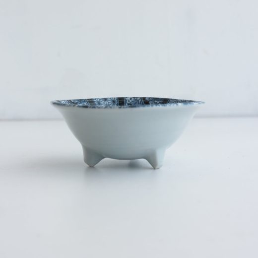 【WEB限定】紺青花 三ツ足38鉢 -器市-