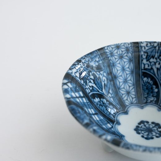 【WEB限定】紺青花 三ツ足38鉢 -器市-