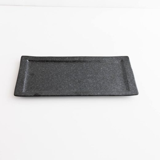 【WEB限定】銀黒 焼物皿 大 -器市-