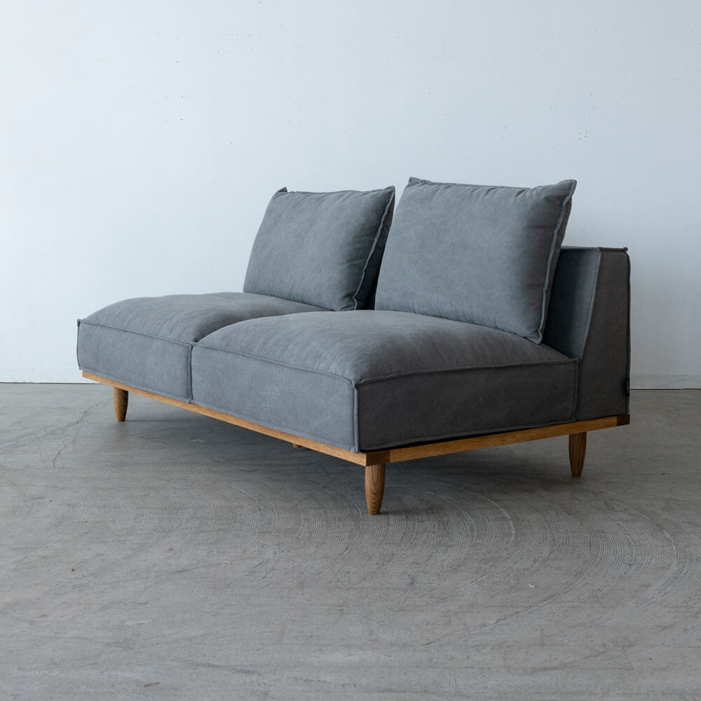 数量限定］Jessica sofa 2seater ADR-SF008（GR）オーク