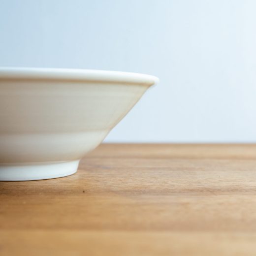 【WEB限定】 Focus 白 輪二重 6.5深鉢 -器市-