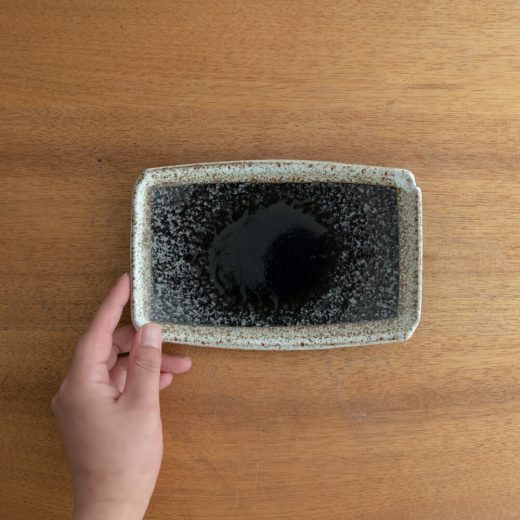 【WEB限定】油滴湖水 長角6寸皿 -器市-