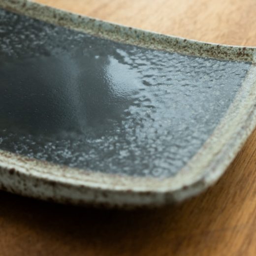 【WEB限定】油滴湖水 長角6寸皿 -器市-