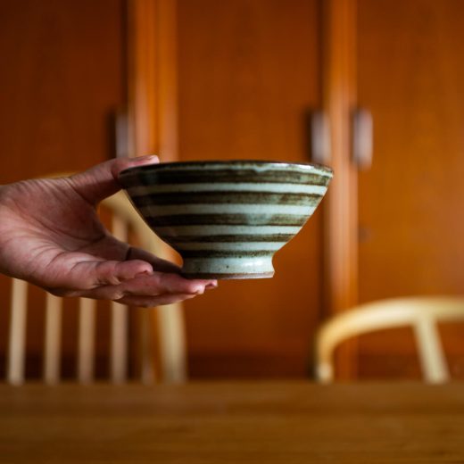 ブラウンボーダー茶碗 (大)