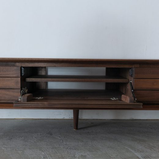 ［現品SALE］LIIVI  TVボード150 ウォルナット/クリア