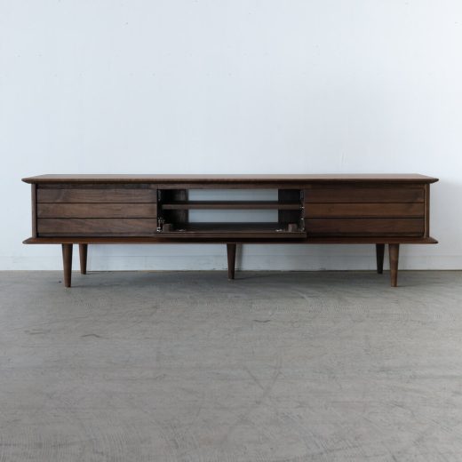 ［現品SALE］LIIVI  TVボード150 ウォルナット/クリア