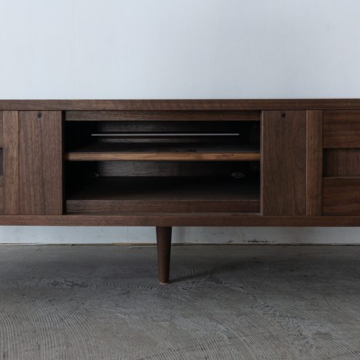 ［現品SALE］LIIVI  TVボード150 ウォルナット/クリア