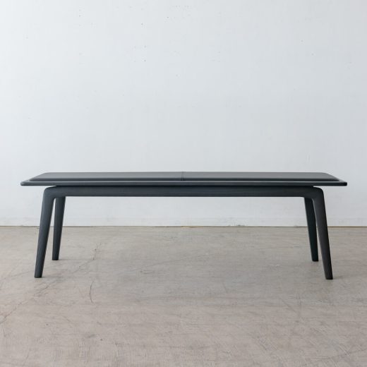 ［現品SALE］ELEGANCE ダイニング4点セット 180テーブル / アームチェア＋チェア＋ベンチ（BK）