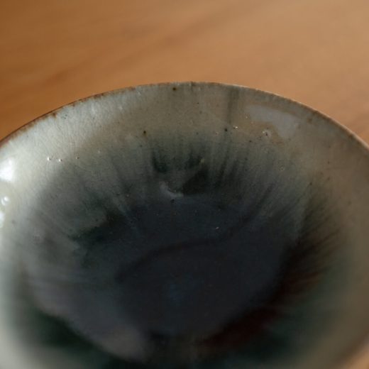 貫入灰紺小鉢