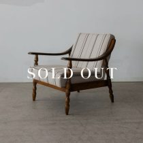 ［アップサイクル品］カリモク 1Pソファ 張地：Urd Stripe 5 売り切れ