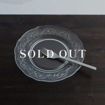 デッドストックのガラスプレート (丸型) 大 売り切れ
