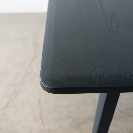 ［現品SALE］ELEGANCE ダイニングテーブル160 ホワイトアッシュ材 Black