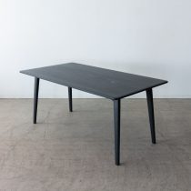 ［現品SALE］ELEGANCE ダイニングテーブル160 ホワイトアッシュ材 Black