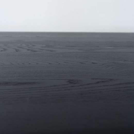 ［現品SALE］ELEGANCE ダイニングテーブル160 ホワイトアッシュ材 Black