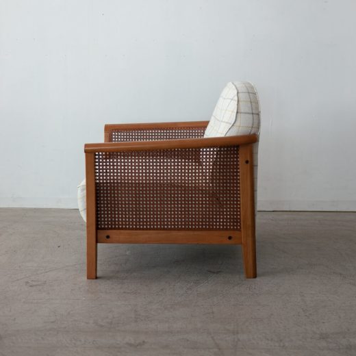 ［アップサイクル品］カリモク1Pソファ UP6038